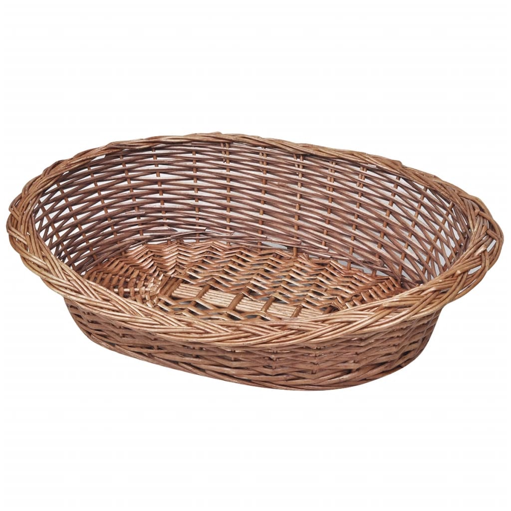 NNEVL Willow Dog Basket/Pet Bed Natural 70 cm-0