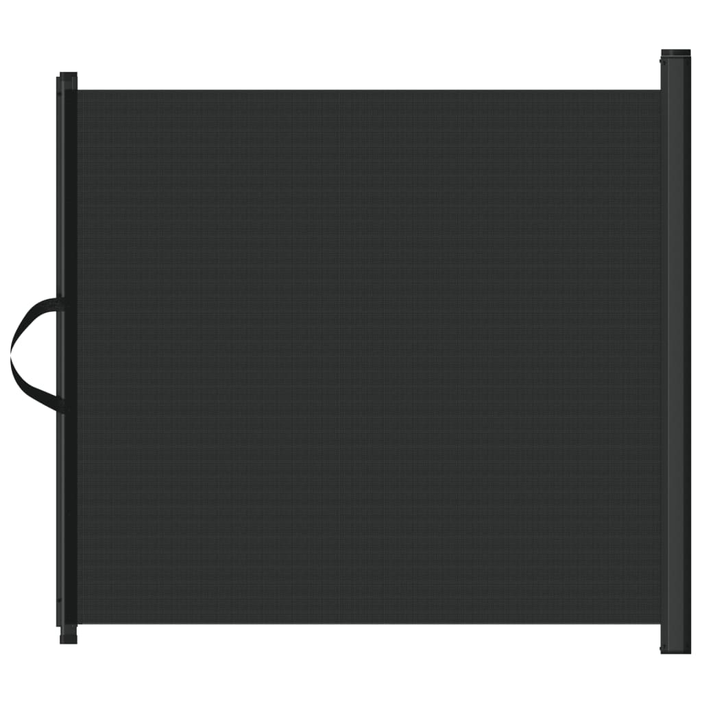 NNEVL Retractable Pet Gate Black 117.5x125 cm-1
