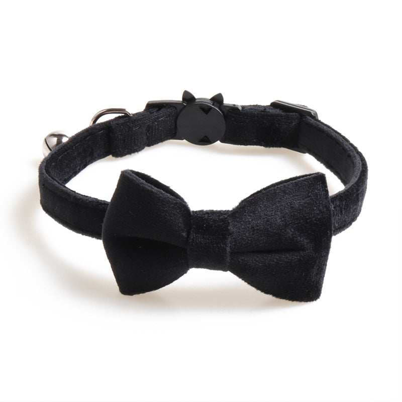 Bowknot Velvet Pet Collar