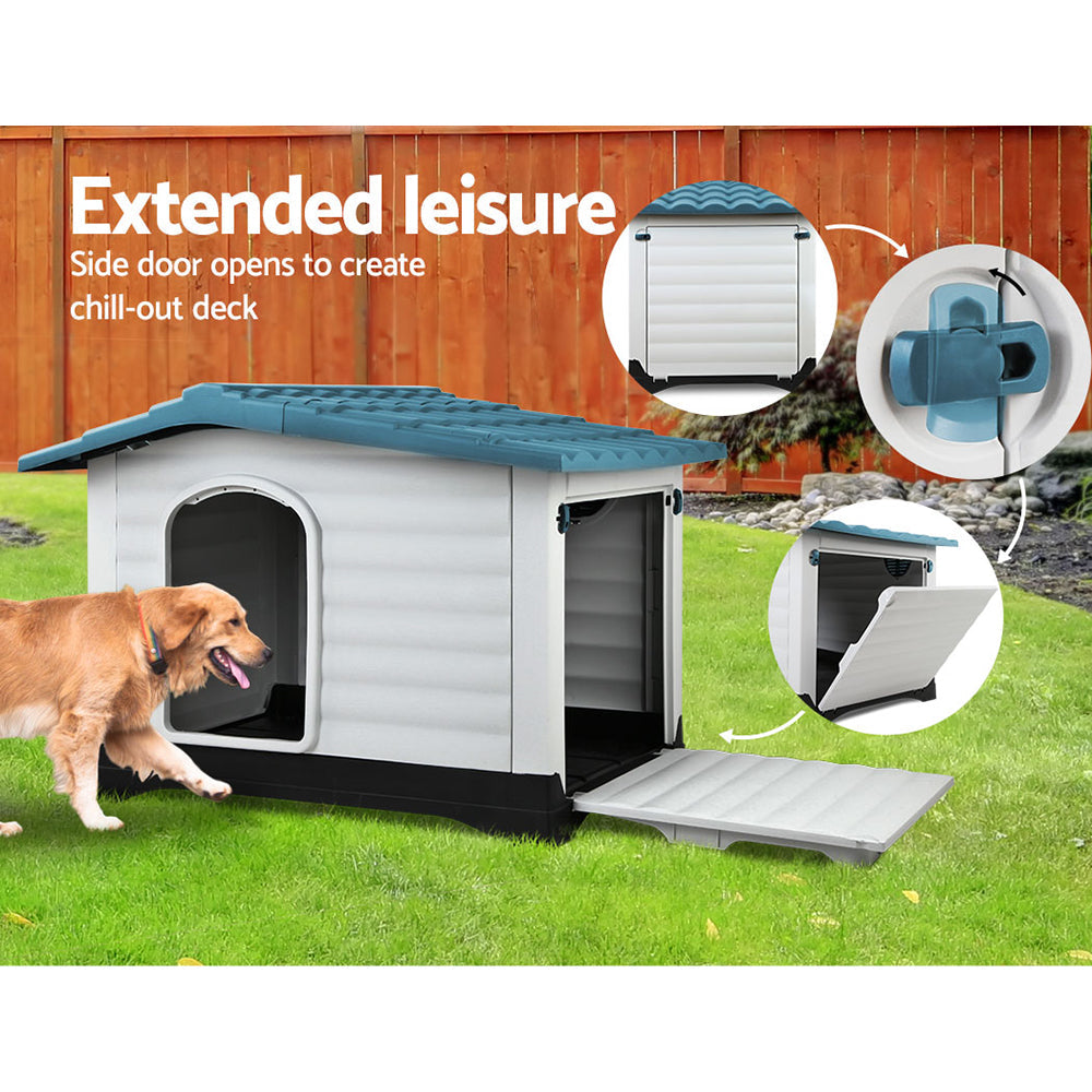 NNEDSZ Weatherproof Pet Kennel - Blue-4