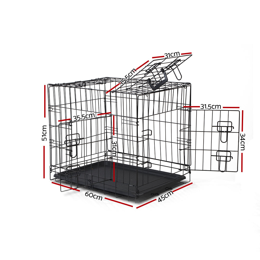 NNEDSZ 24inch Pet Cage - Black-1