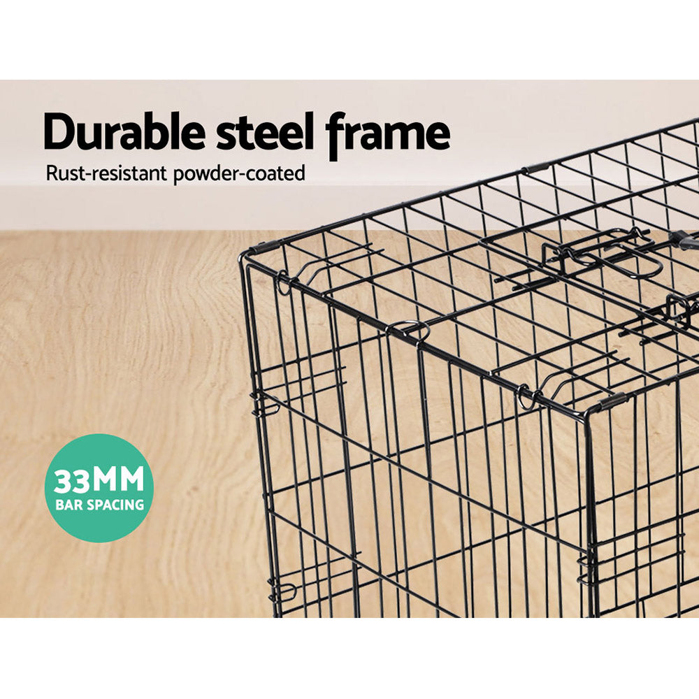 NNEDSZ 48inch Pet Cage - Black-1