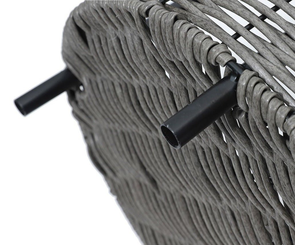 Raised Wicker Basket Pet Bed