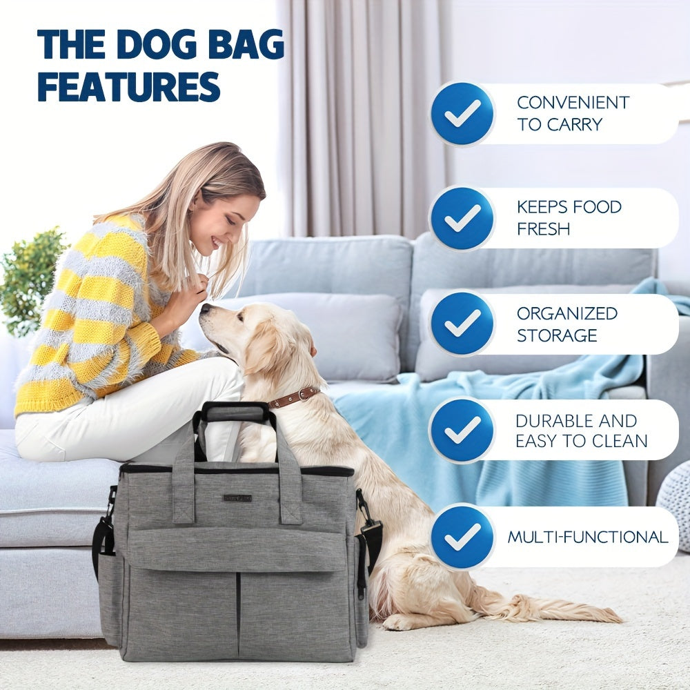 NNETM Pet Travel Bag Airline Approved with Bowls & Containers-1
