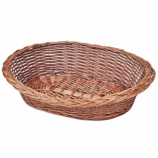 NNEVL Willow Dog Basket/Pet Bed Natural 70 cm-0