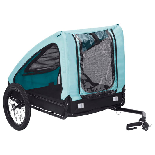 NNEVL Pet Trailer Blue and Black-0
