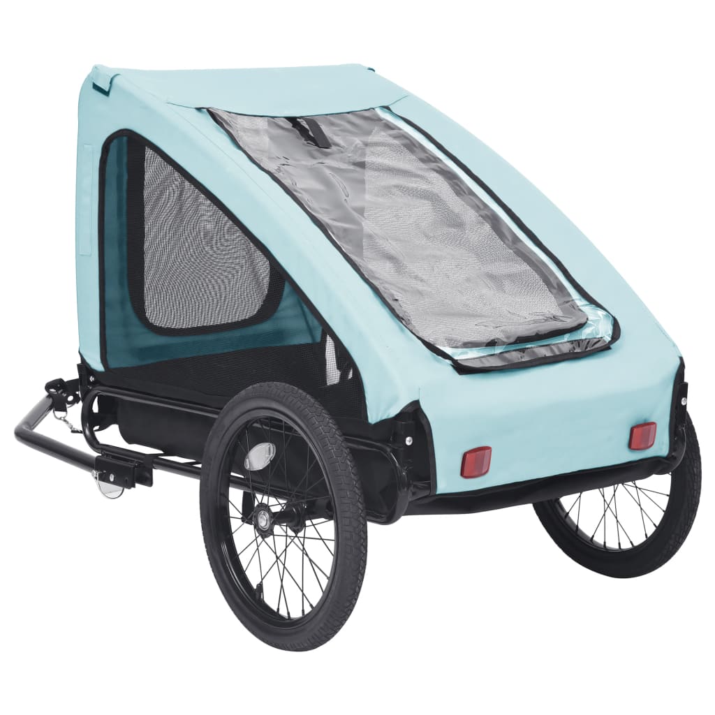 NNEVL Pet Trailer Blue and Black-2