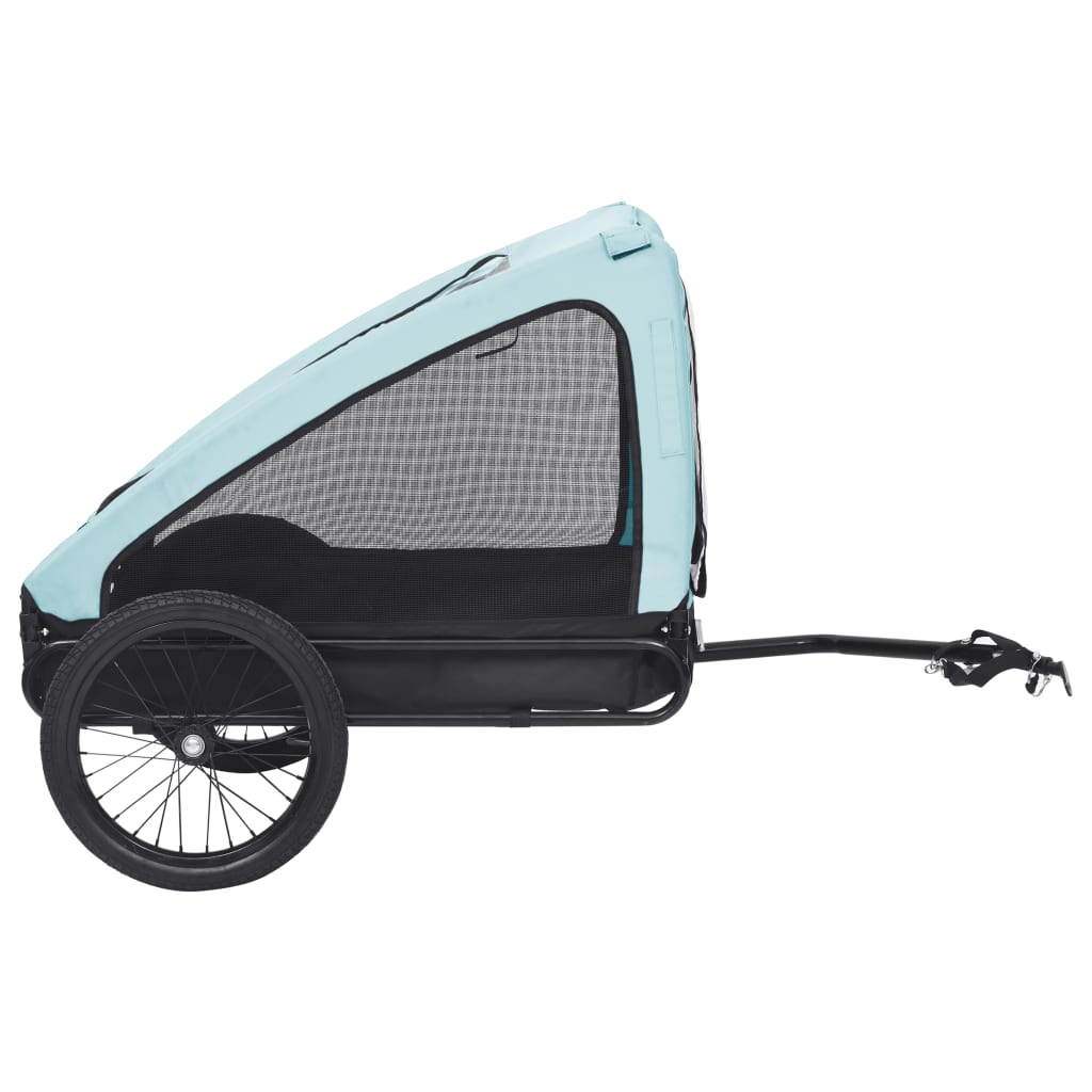 NNEVL Pet Trailer Blue and Black-3
