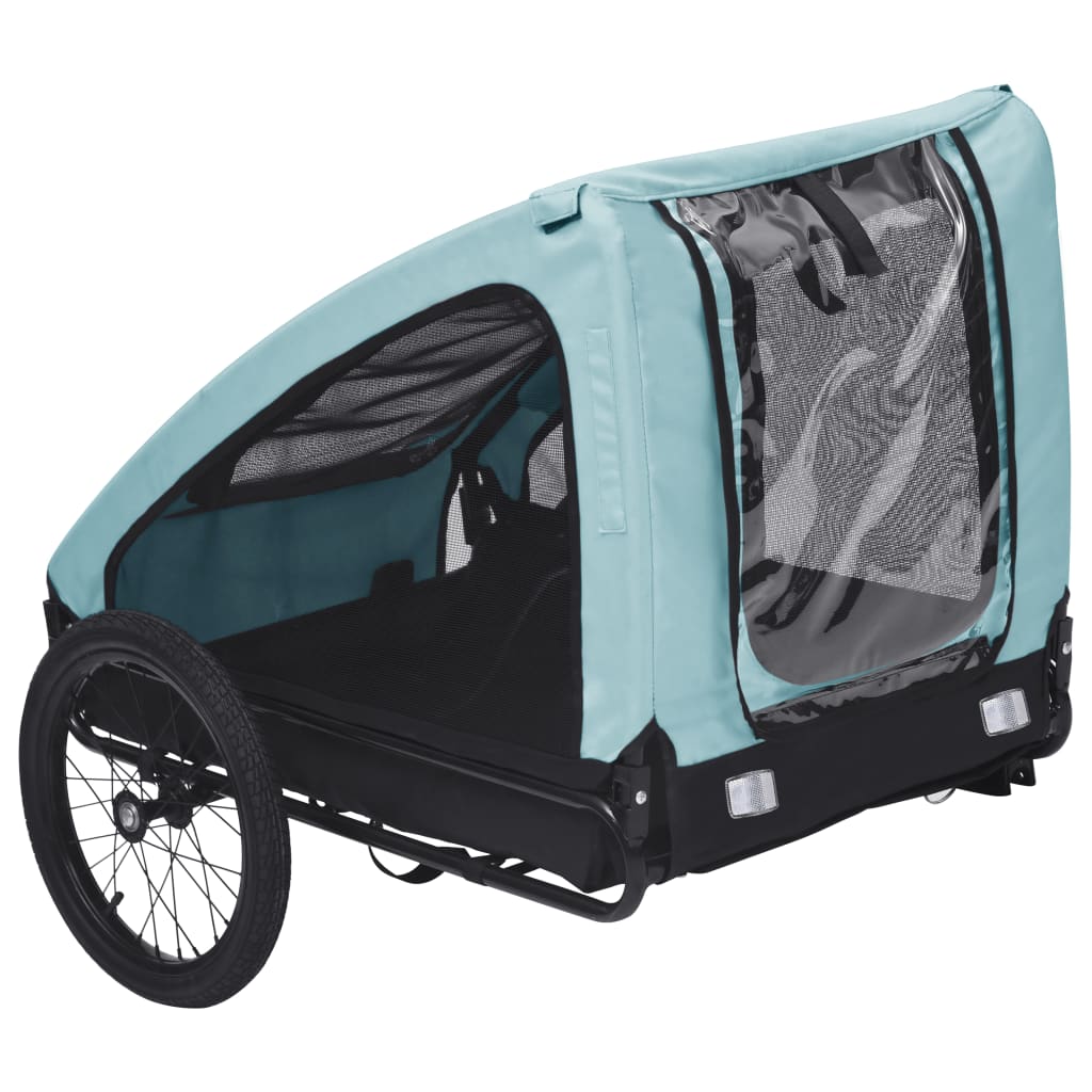 NNEVL Pet Trailer Blue and Black-4