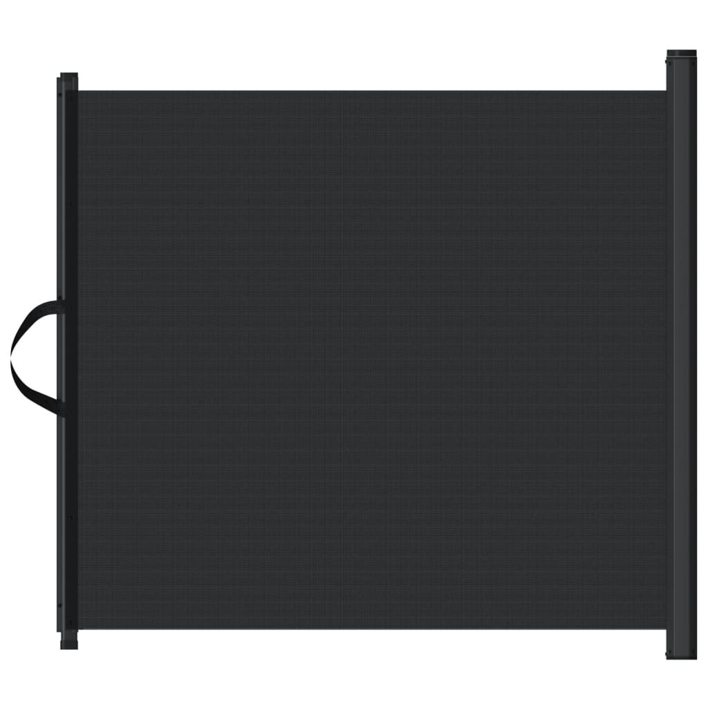 NNEVL Retractable Pet Gate Black 82.5x125 cm-1