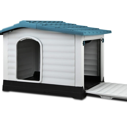 NNEDSZ Weatherproof Pet Kennel - Blue-0