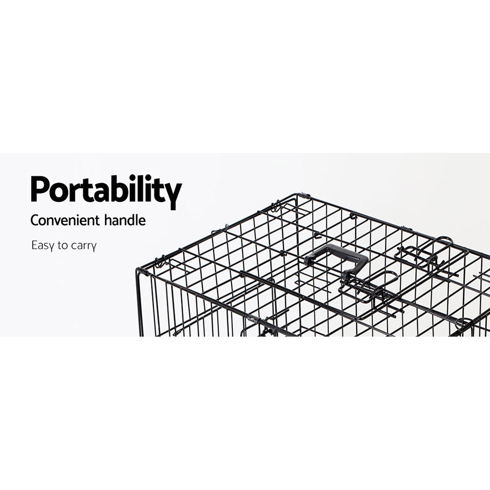 NNEDSZ 24inch Pet Cage - Black-3