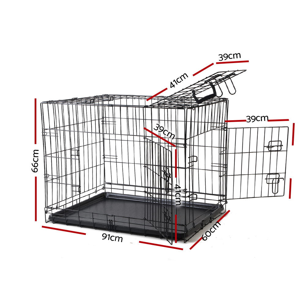 NNEDSZ 36inch Pet Cage - Black-1