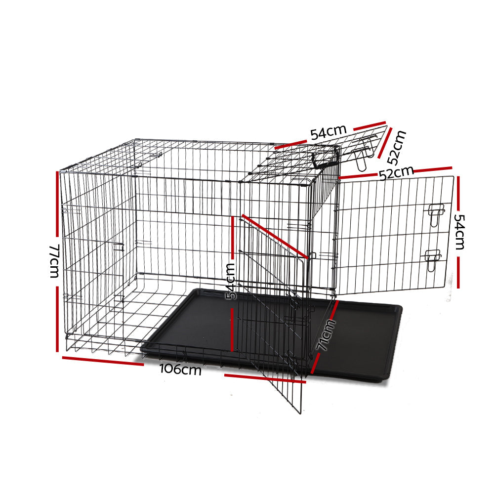 NNEDSZ 42inch Pet Cage - Black-1