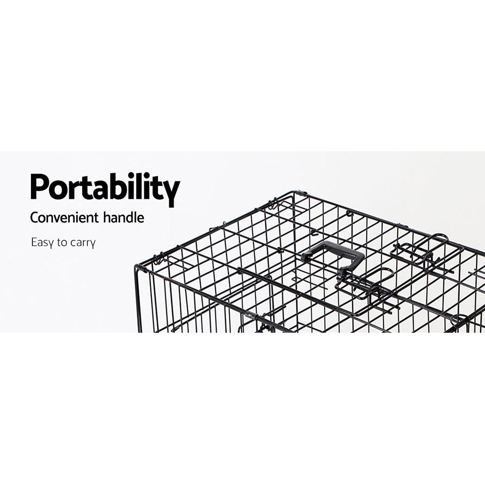 NNEDSZ 42inch Pet Cage - Black-3