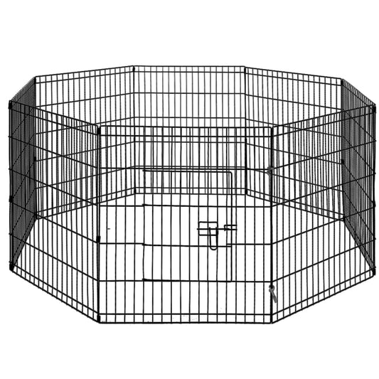 NNEDSZ 30 8 Panel Pet Dog Playpen Puppy Exercise Cage Enclosure Play Pen Fence-0