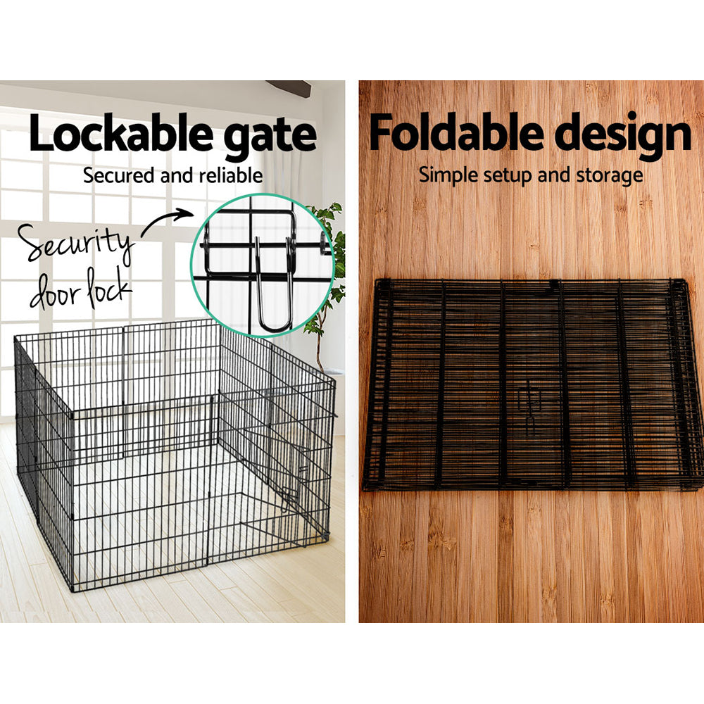 NNEDSZ 30 8 Panel Pet Dog Playpen Puppy Exercise Cage Enclosure Play Pen Fence-3