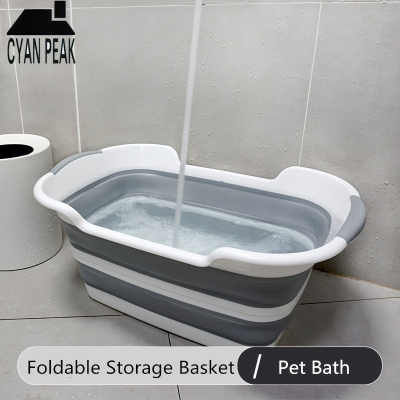 NNETM Foldable Pet Bathtub Large Capacity Dog Cleaning Bucket-3