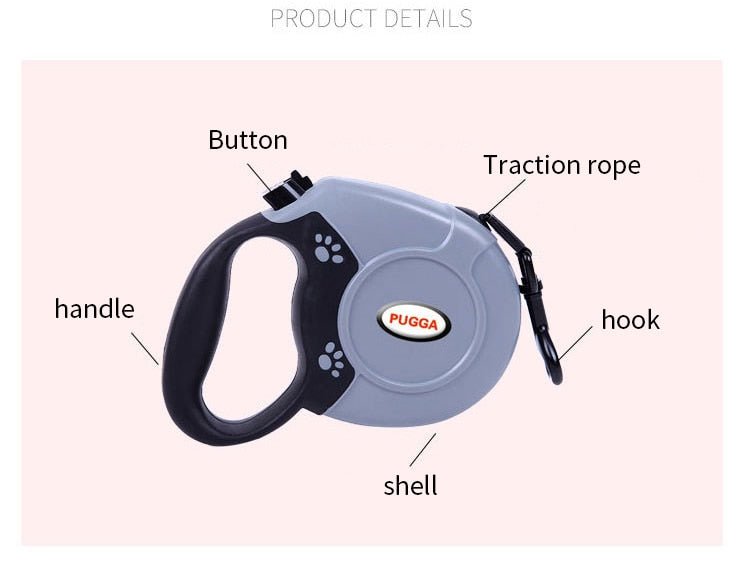 Durable Retractable Pet Leash