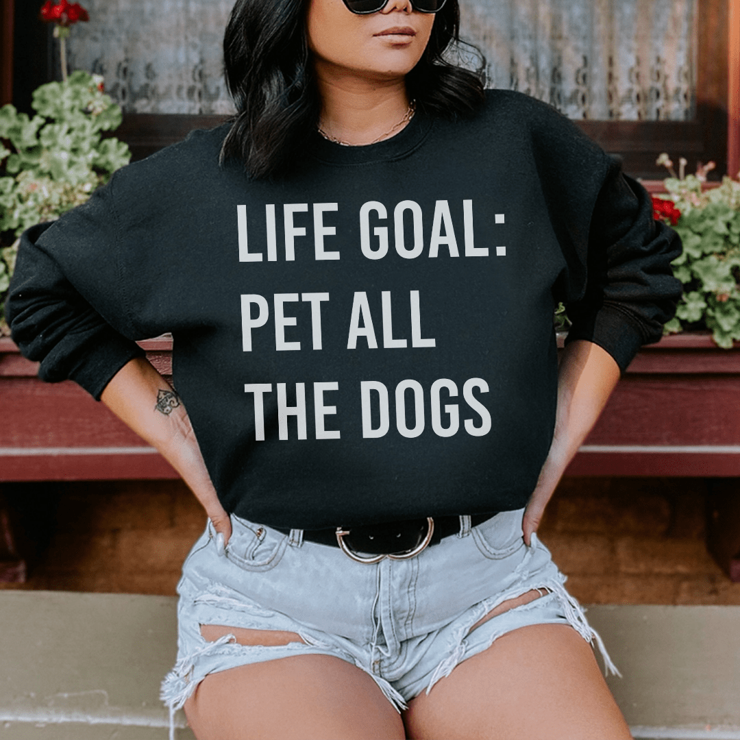 Life Goal Pet All The Dogs Crew Neck