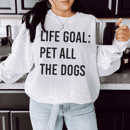 Life Goal Pet All The Dogs Crew Neck
