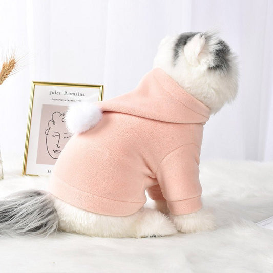 Pom Pom Pastel Pet Hoodie